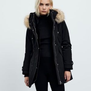 (NWOT) ZARA WATER REPELLENT PUFFER WINTER PARKA